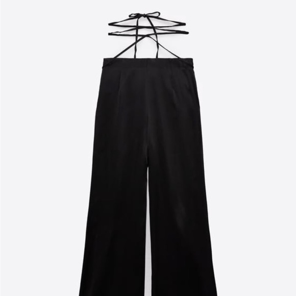 Sold🙂Zara NWT Full Length Satin Effect Pants - Picture 4 of 12